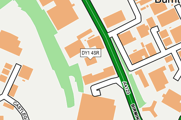 DY1 4SR map - OS OpenMap – Local (Ordnance Survey)