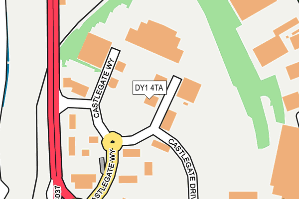 DY1 4TA map - OS OpenMap – Local (Ordnance Survey)