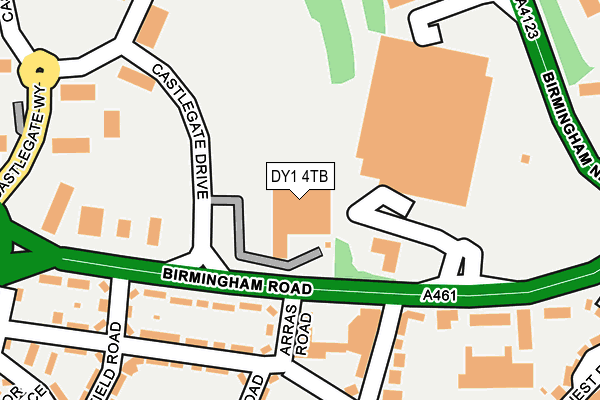 DY1 4TB map - OS OpenMap – Local (Ordnance Survey)