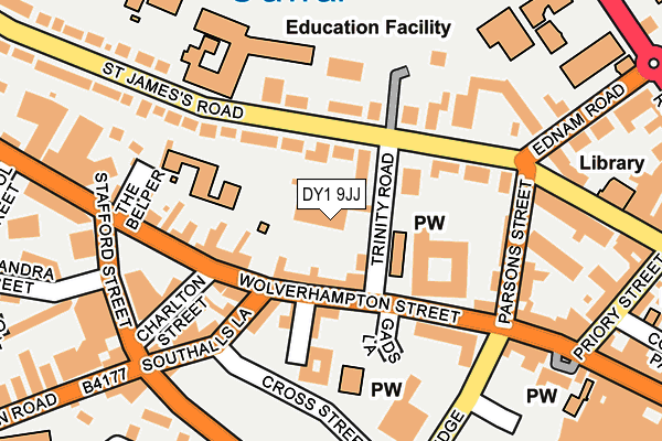DY1 9JJ map - OS OpenMap – Local (Ordnance Survey)