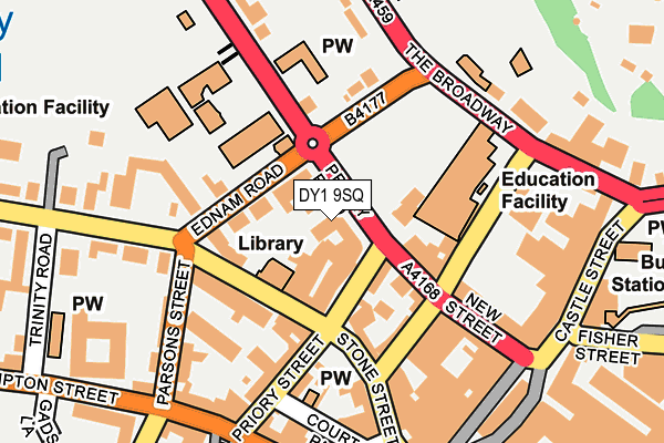 DY1 9SQ map - OS OpenMap – Local (Ordnance Survey)