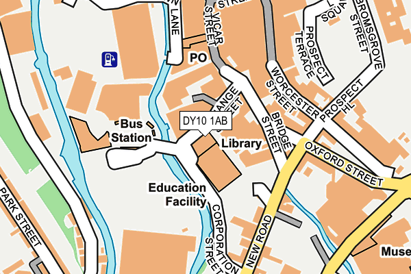 DY10 1AB map - OS OpenMap – Local (Ordnance Survey)