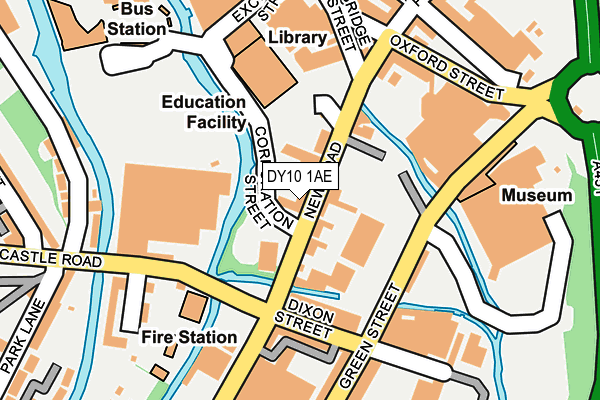 DY10 1AE map - OS OpenMap – Local (Ordnance Survey)