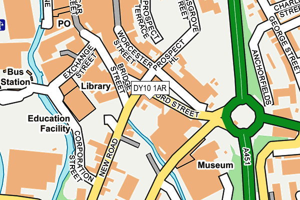 DY10 1AR map - OS OpenMap – Local (Ordnance Survey)