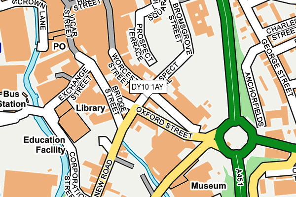 DY10 1AY map - OS OpenMap – Local (Ordnance Survey)