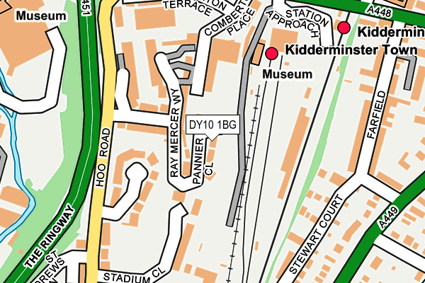 DY10 1BG map - OS OpenMap – Local (Ordnance Survey)