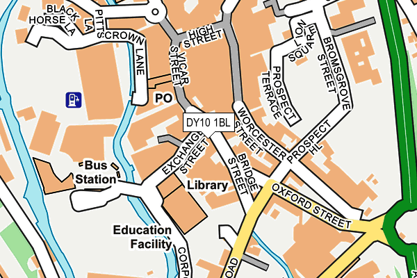 DY10 1BL map - OS OpenMap – Local (Ordnance Survey)