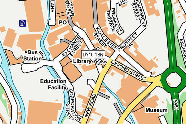 DY10 1BN map - OS OpenMap – Local (Ordnance Survey)