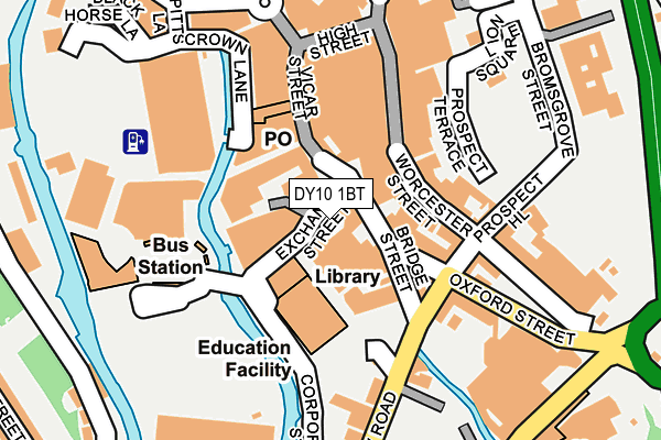 DY10 1BT map - OS OpenMap – Local (Ordnance Survey)