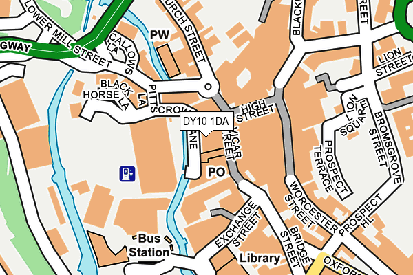 DY10 1DA map - OS OpenMap – Local (Ordnance Survey)