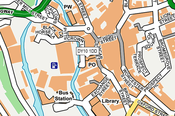 DY10 1DD map - OS OpenMap – Local (Ordnance Survey)
