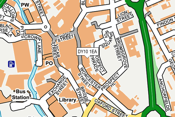 DY10 1EA map - OS OpenMap – Local (Ordnance Survey)