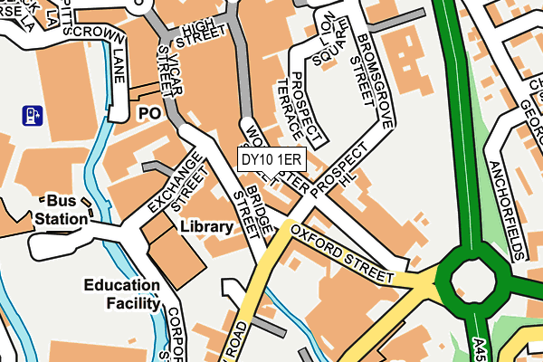 DY10 1ER map - OS OpenMap – Local (Ordnance Survey)