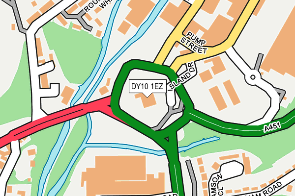 DY10 1EZ map - OS OpenMap – Local (Ordnance Survey)