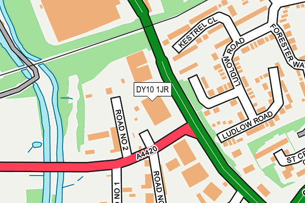 DY10 1JR map - OS OpenMap – Local (Ordnance Survey)