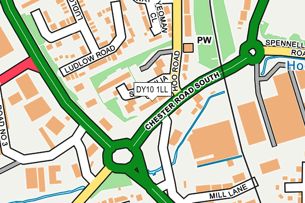 DY10 1LL map - OS OpenMap – Local (Ordnance Survey)