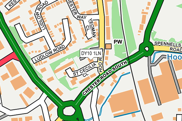 DY10 1LN map - OS OpenMap – Local (Ordnance Survey)