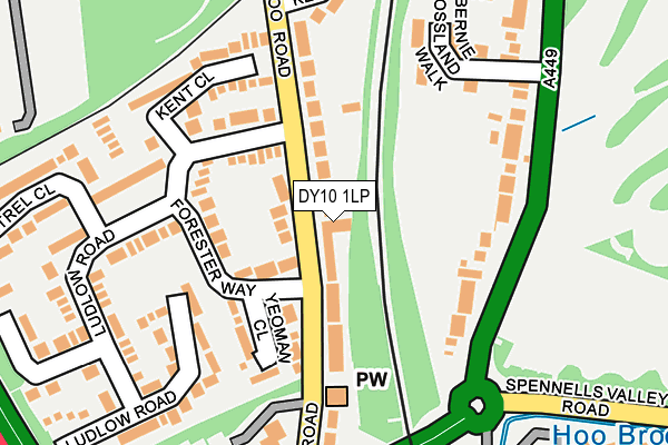 DY10 1LP map - OS OpenMap – Local (Ordnance Survey)