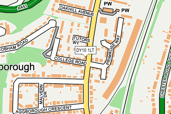 DY10 1LT map - OS OpenMap – Local (Ordnance Survey)