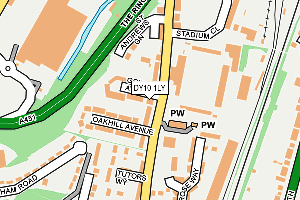 DY10 1LY map - OS OpenMap – Local (Ordnance Survey)