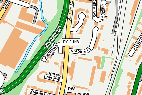 DY10 1NB map - OS OpenMap – Local (Ordnance Survey)
