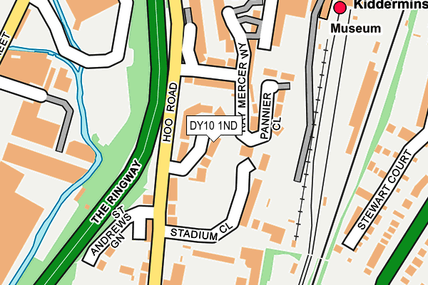 DY10 1ND map - OS OpenMap – Local (Ordnance Survey)