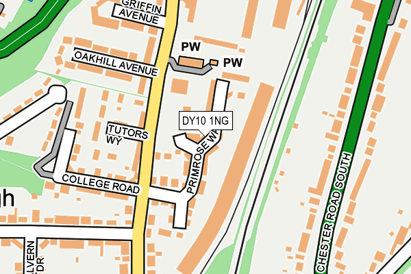 DY10 1NG map - OS OpenMap – Local (Ordnance Survey)