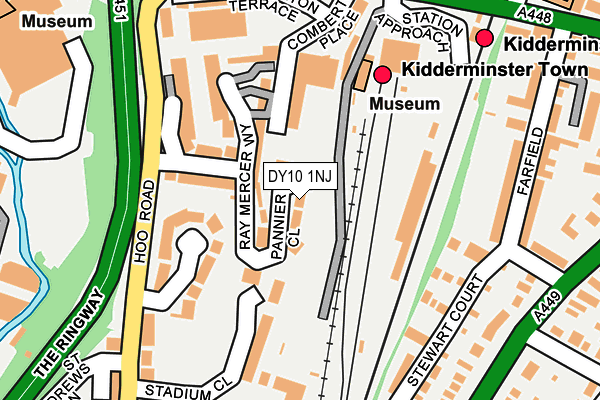 DY10 1NJ map - OS OpenMap – Local (Ordnance Survey)