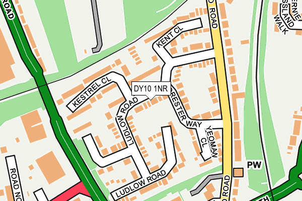DY10 1NR map - OS OpenMap – Local (Ordnance Survey)