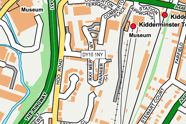 DY10 1NY map - OS OpenMap – Local (Ordnance Survey)