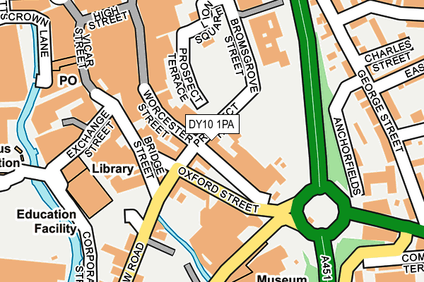 DY10 1PA map - OS OpenMap – Local (Ordnance Survey)