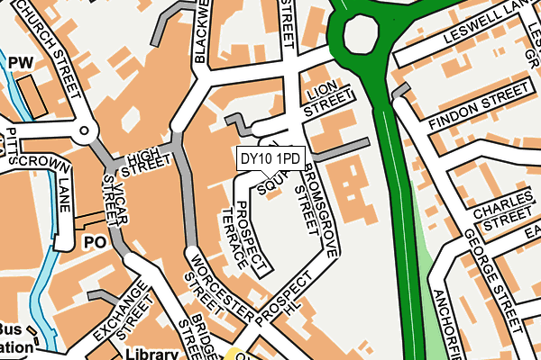 DY10 1PD map - OS OpenMap – Local (Ordnance Survey)