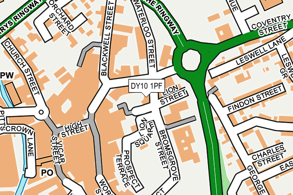 DY10 1PF map - OS OpenMap – Local (Ordnance Survey)