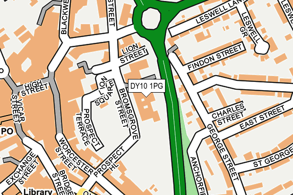 DY10 1PG map - OS OpenMap – Local (Ordnance Survey)