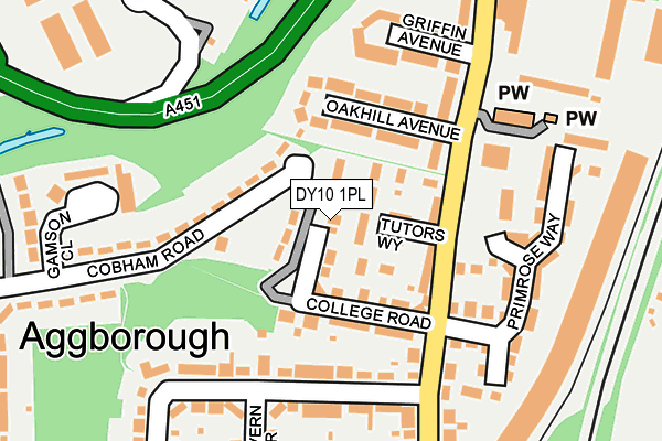 DY10 1PL map - OS OpenMap – Local (Ordnance Survey)