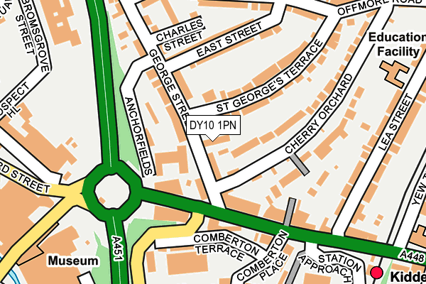 DY10 1PN map - OS OpenMap – Local (Ordnance Survey)