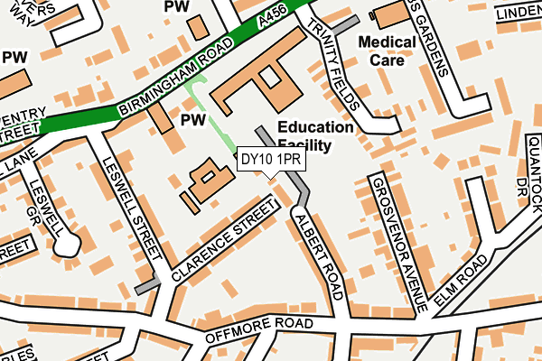 DY10 1PR map - OS OpenMap – Local (Ordnance Survey)
