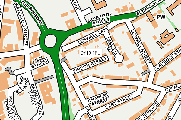 DY10 1PU map - OS OpenMap – Local (Ordnance Survey)
