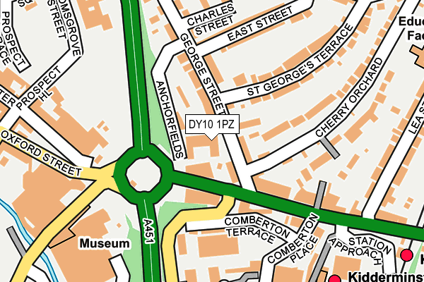 DY10 1PZ map - OS OpenMap – Local (Ordnance Survey)