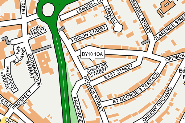 DY10 1QA map - OS OpenMap – Local (Ordnance Survey)