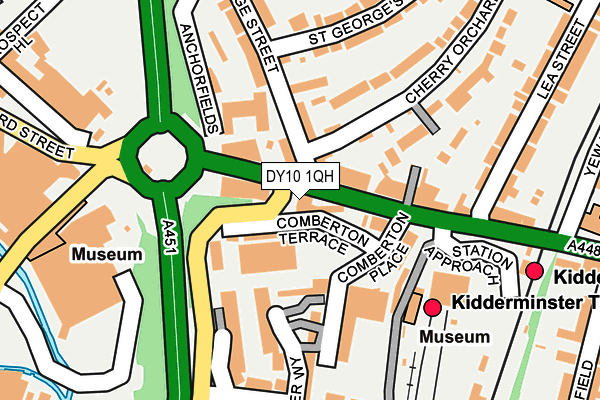 DY10 1QH map - OS OpenMap – Local (Ordnance Survey)