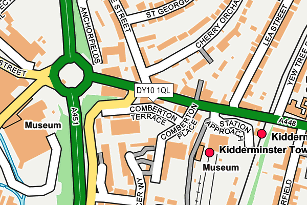 DY10 1QL map - OS OpenMap – Local (Ordnance Survey)