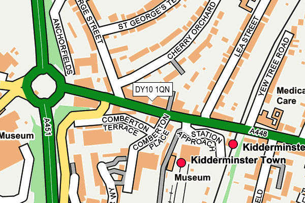 DY10 1QN map - OS OpenMap – Local (Ordnance Survey)