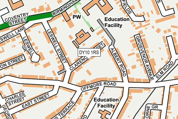 DY10 1RS map - OS OpenMap – Local (Ordnance Survey)