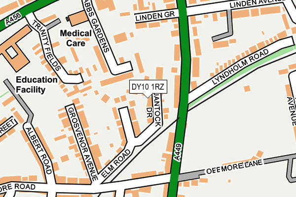 DY10 1RZ map - OS OpenMap – Local (Ordnance Survey)