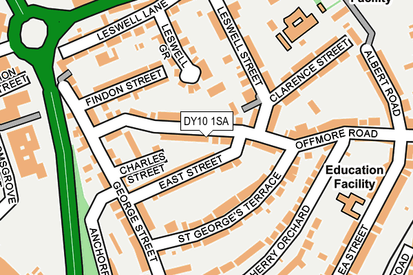 DY10 1SA map - OS OpenMap – Local (Ordnance Survey)