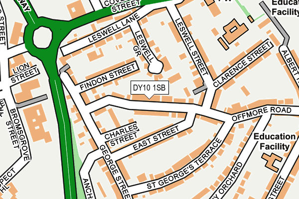 DY10 1SB map - OS OpenMap – Local (Ordnance Survey)