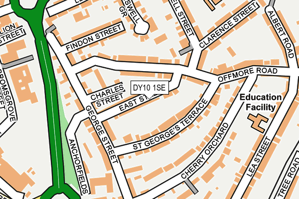 DY10 1SE map - OS OpenMap – Local (Ordnance Survey)