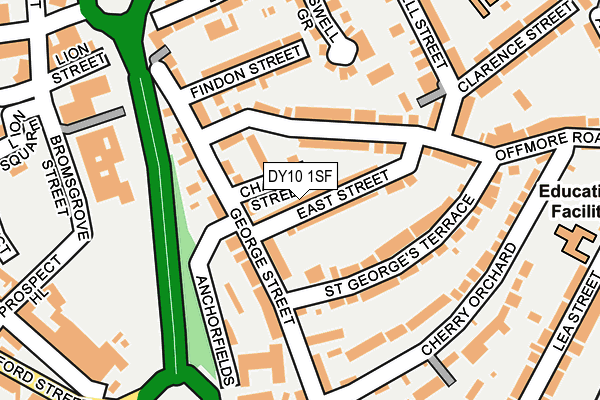 DY10 1SF map - OS OpenMap – Local (Ordnance Survey)