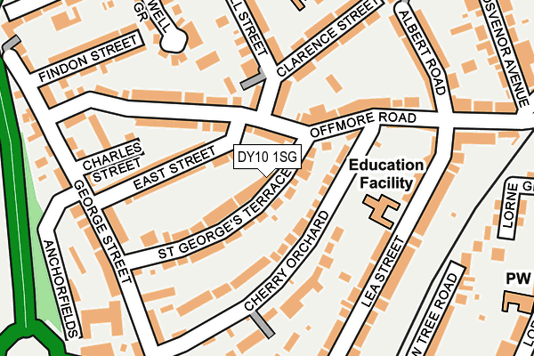 DY10 1SG map - OS OpenMap – Local (Ordnance Survey)